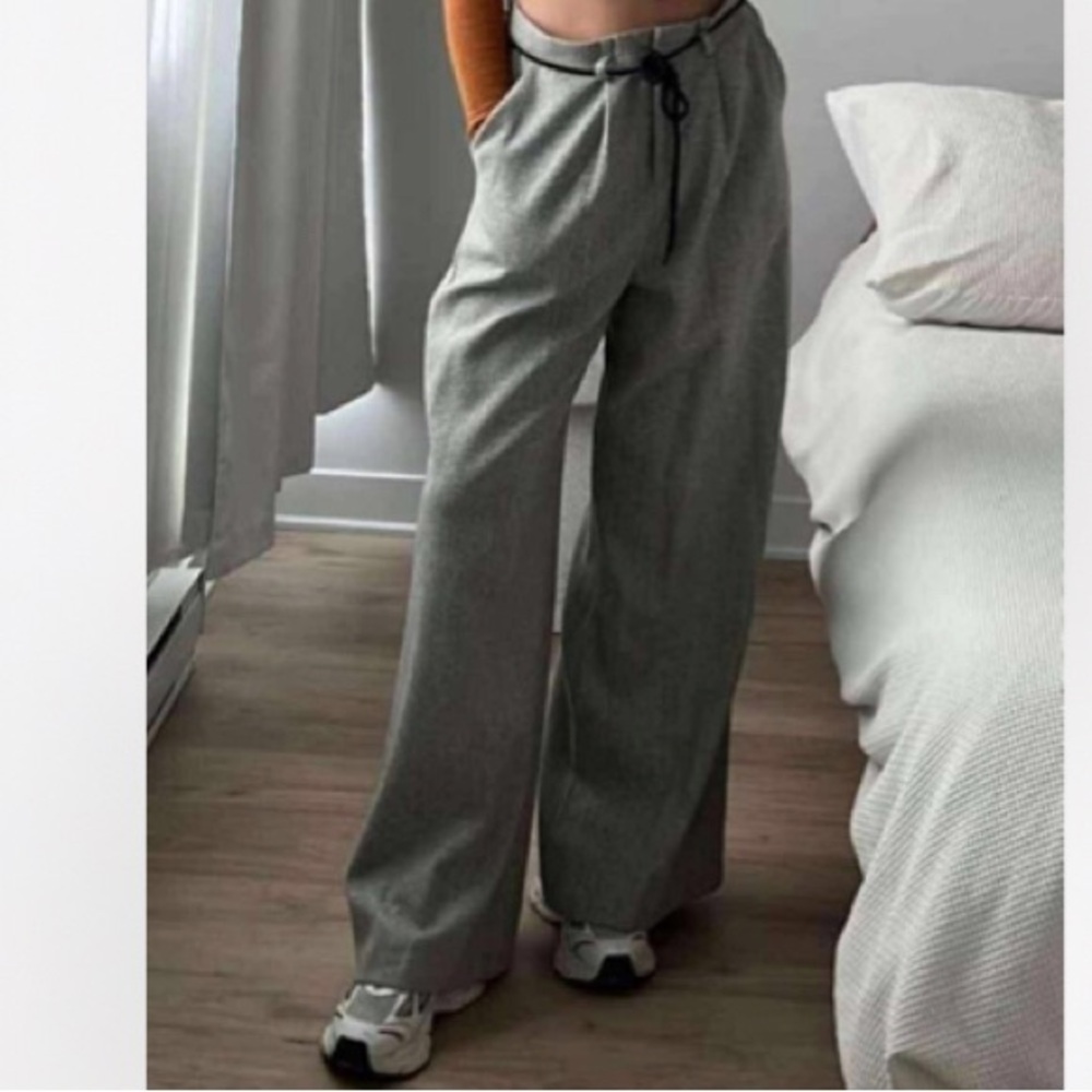 Source Unknown Wool blend herringbone trousers